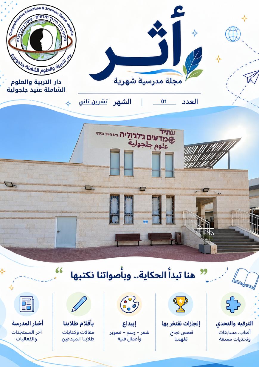 الغلاف الأصلي للعدد الأول من مجلة أثر